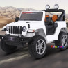 Voiture électrique enfants tout-terrain style Jeep avec 4 moteurs, 12V