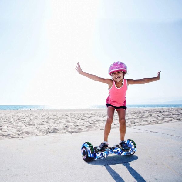 Hoverboard avec poignée de transport LED et Bluetooth