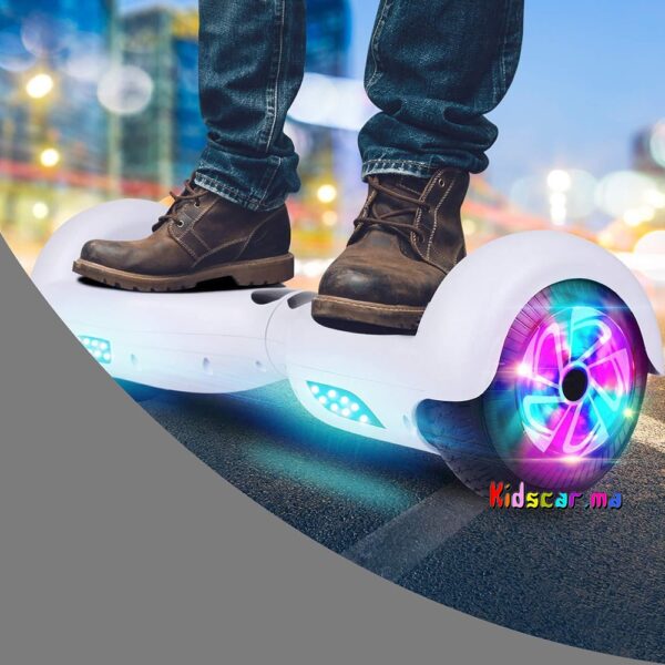 Hoverboard avec poignée de transport LED et Bluetooth