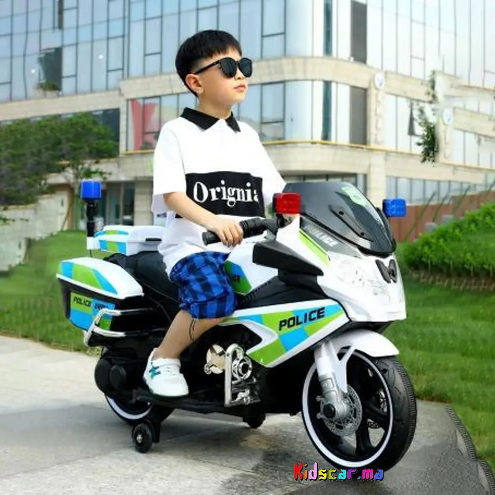 La-geante-Moto-Police-12v-7 Le géant Moto Police 12v pour enfants